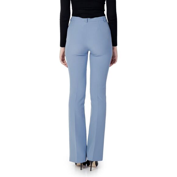 Sandro Ferrone Flared Dress Pants Elegant Style Women Light blue Trousers - Picture 6 of 6